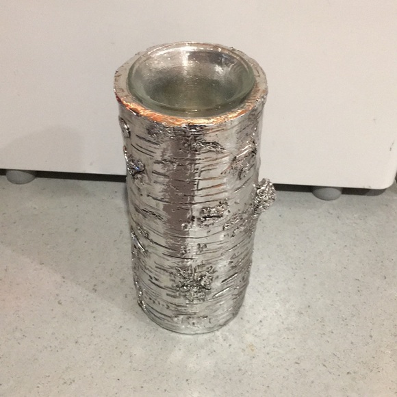 Christmas log votive holder - Picture 1 of 4